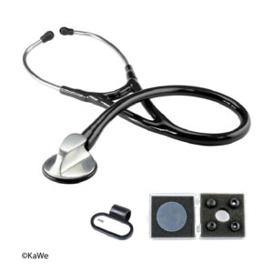 ESTETOSCOPIO KAWE TOP CARDIOLOGY A/INOX. PLANO NEGRO